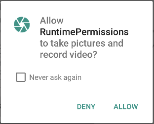 Android Permissions Never Ask Again