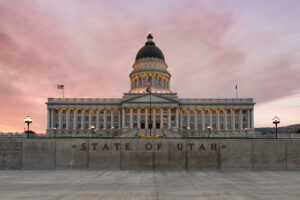 sunset,at,the,utah,state,capitol,building,on,capitol,hill