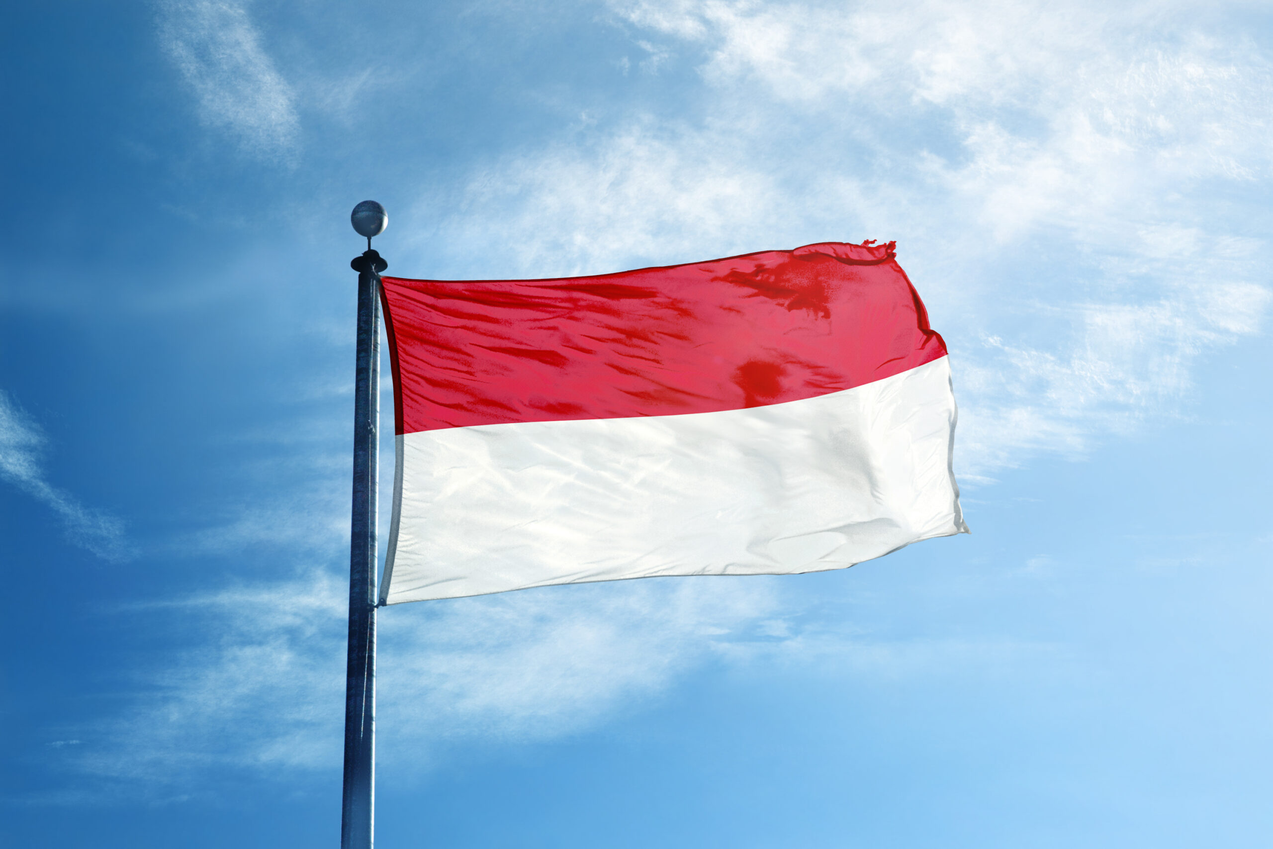 indonesia,flag,on,the,mast
