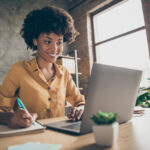 woman at computer