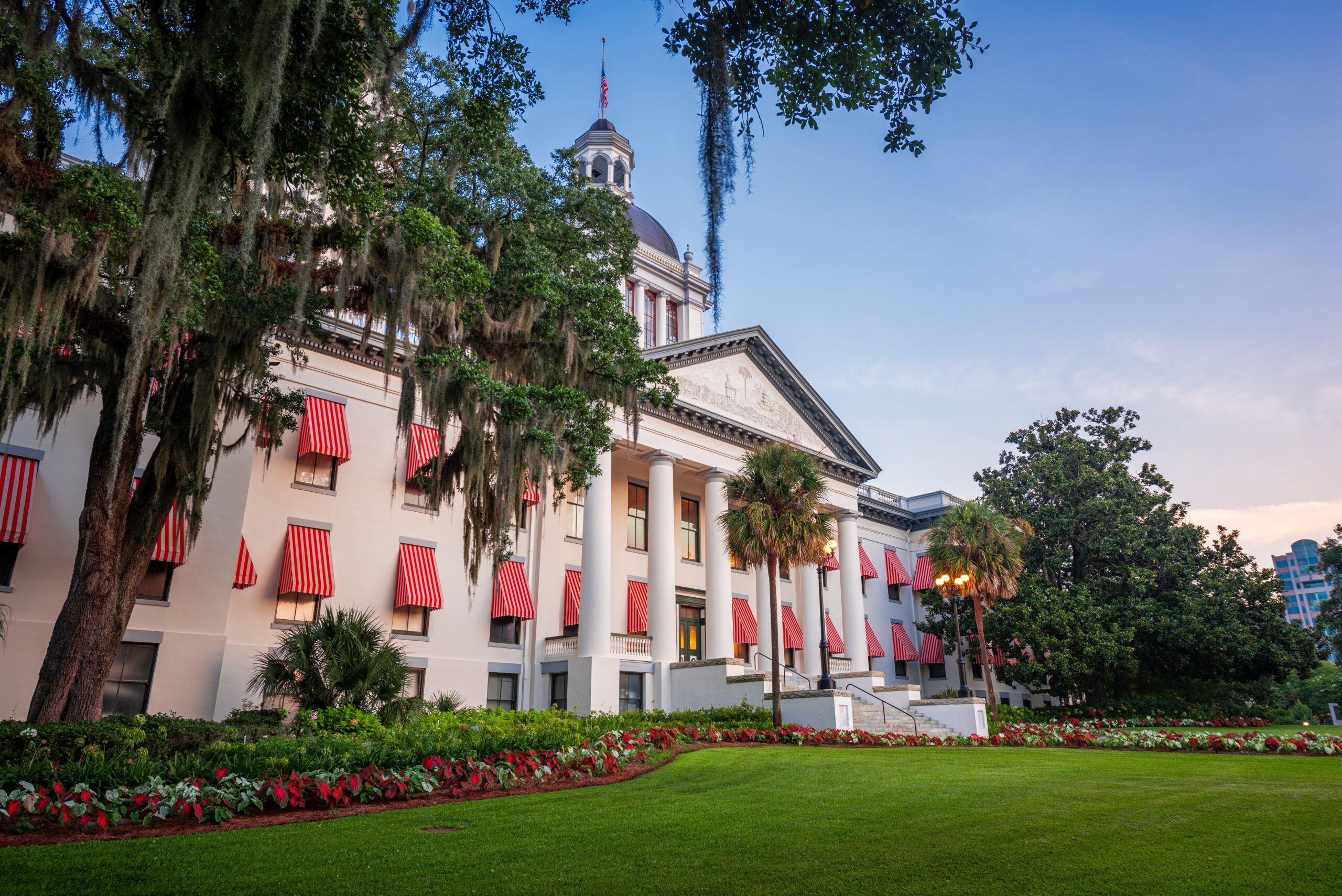 tallahassee,,florida,,usa,with,the,old,and,new,capitol,building