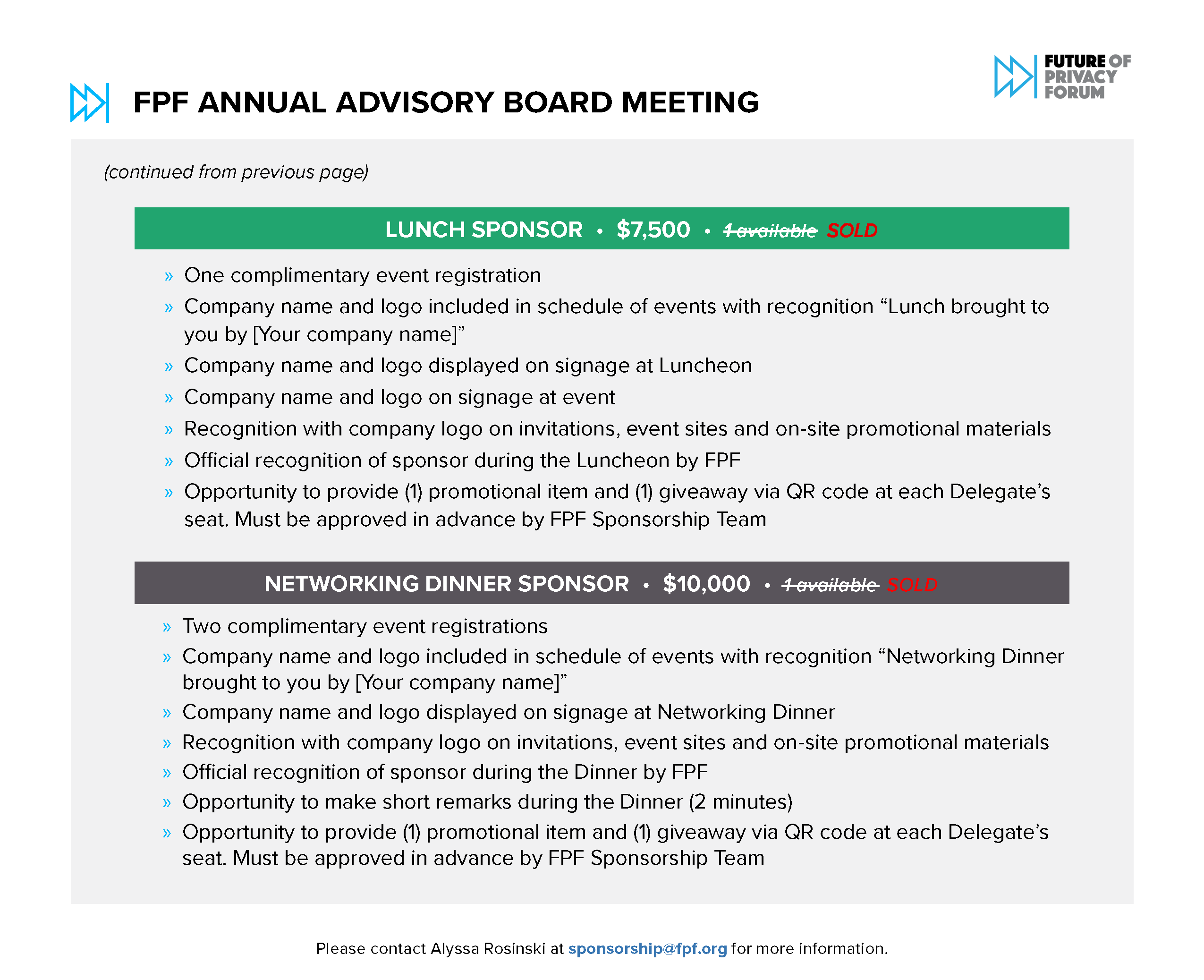 fpf sponsorship prospectus singles annual advisory board meeting r2 updated 12.19 page 2