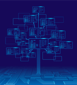 tree,consisting,of,blocks,with,binary,codes.,eps8.,cmyk.,organized