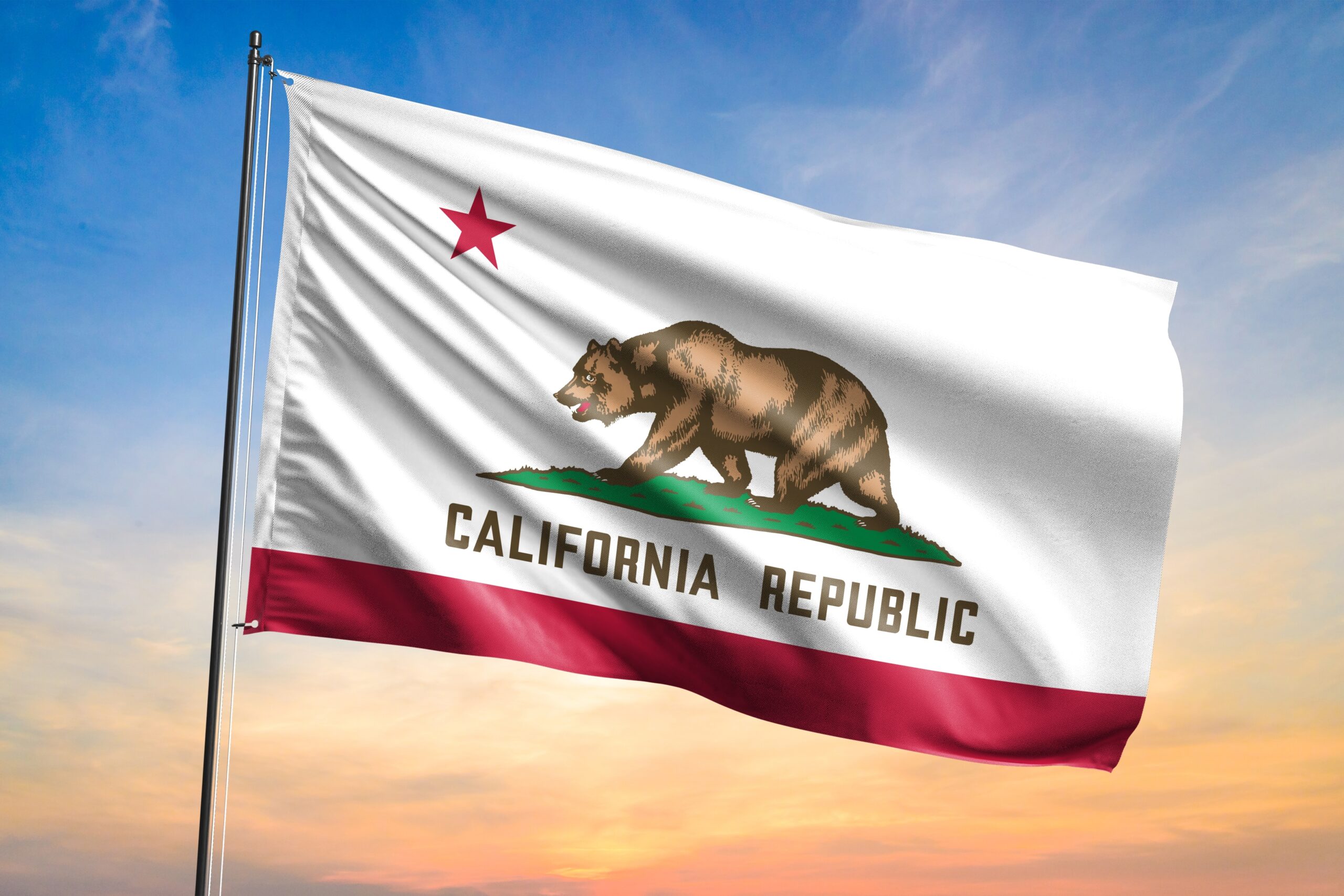 flag,of,california,waving,flag,on,sunset,view