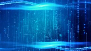 cyberspace,technology,with,blue,digital,light,patterns,,creating,a,futuristic