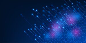 big,data,technology,abstract,background.,lines,rising,from,hexagonal,geometric