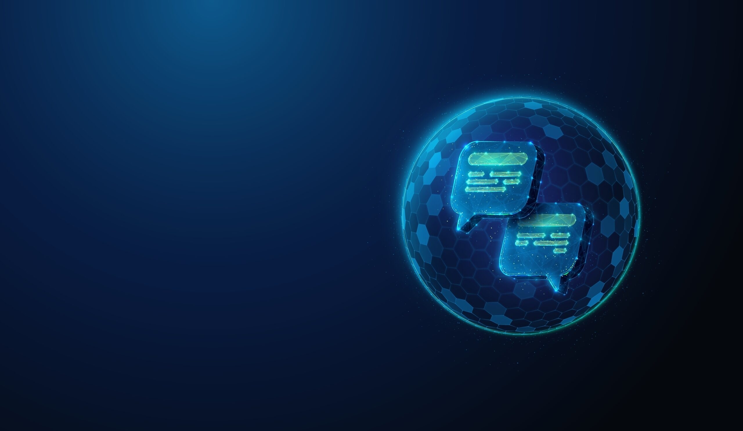 abstract,illustration,of,chat,bubbles,covered,by,protection,shield,in