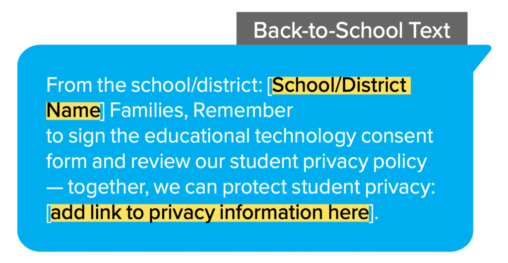 back to school text