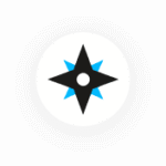 icon compass white
