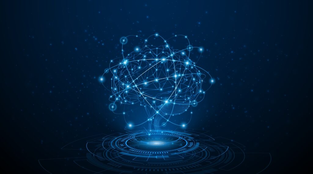 artificial,neural,network,or,artificial,intelligence,brain.,digital,brain,science