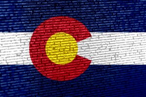 digital,concept,with,the,flag,of,colorado,on,a,tech