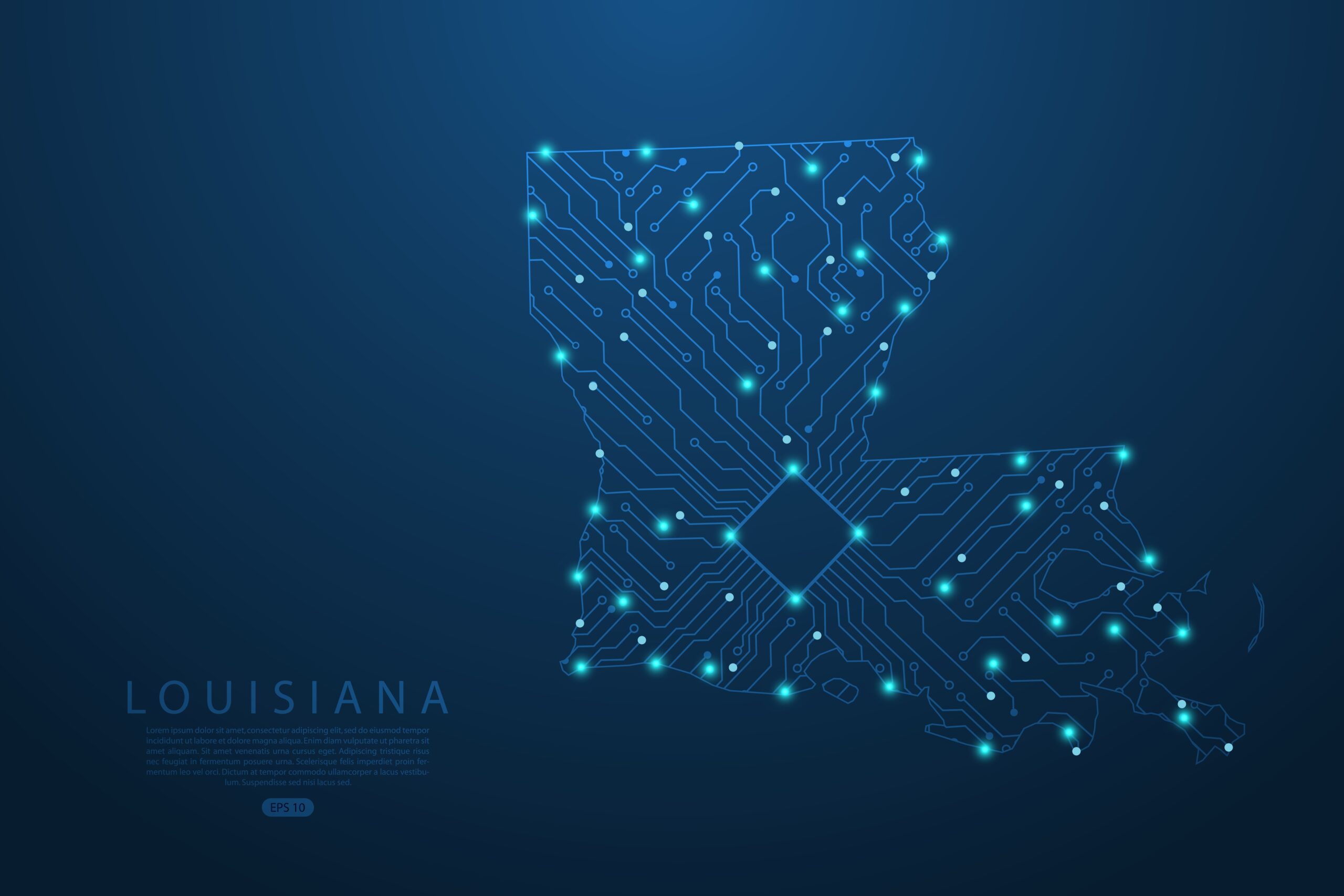 louisiana,map, ,united,states,of,america,map,vector,with