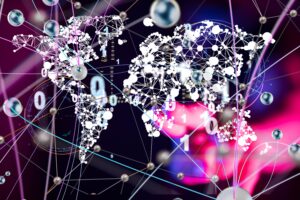 global,network,connections:,digital,world,map