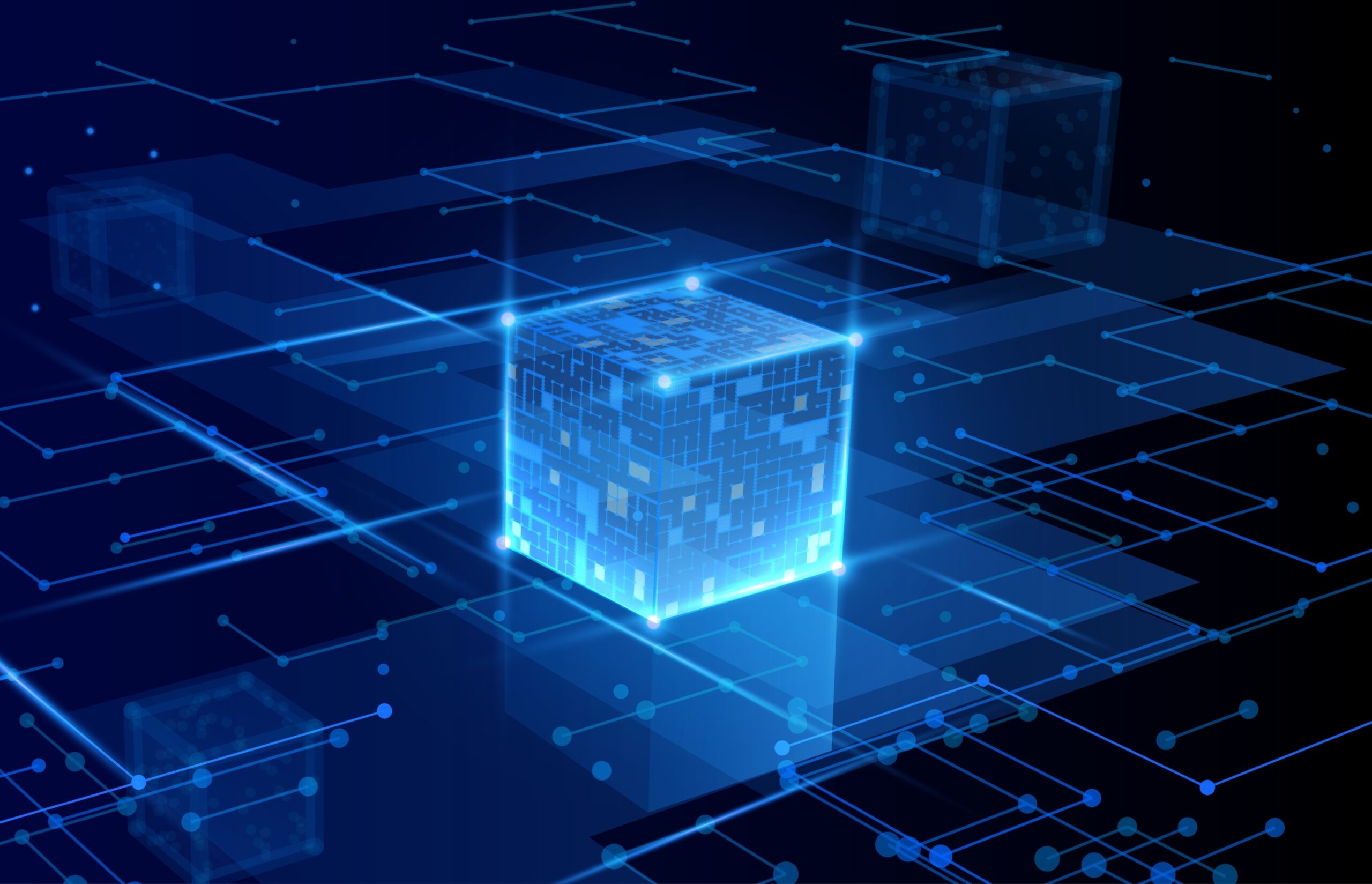 glowing,data,particles,dynamically,assemble,a,3d,cube,abstract,digital